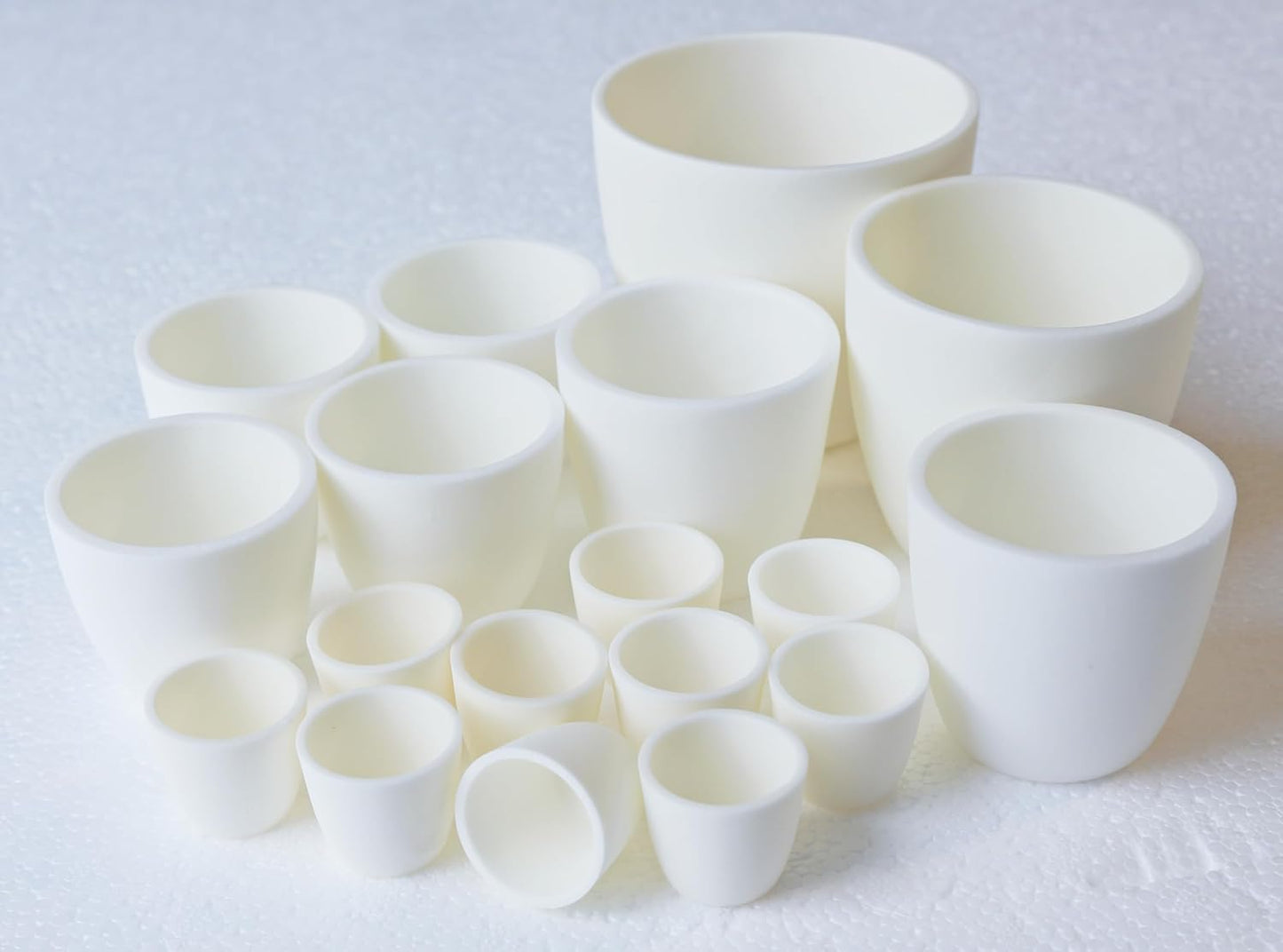 Alumina (99.3%) Cylinder Crucible Alumina with Lid 120ml Sample Holder